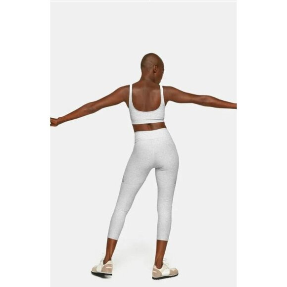 42. Outdoor Voices Women Gray  Mid Rise Two tone 3/4 Legging Pants Size Small - Picture 3 of 11